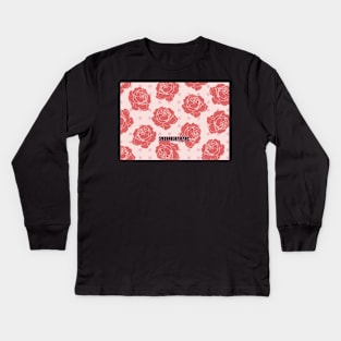 Blushing Blossoms #1 Kids Long Sleeve T-Shirt